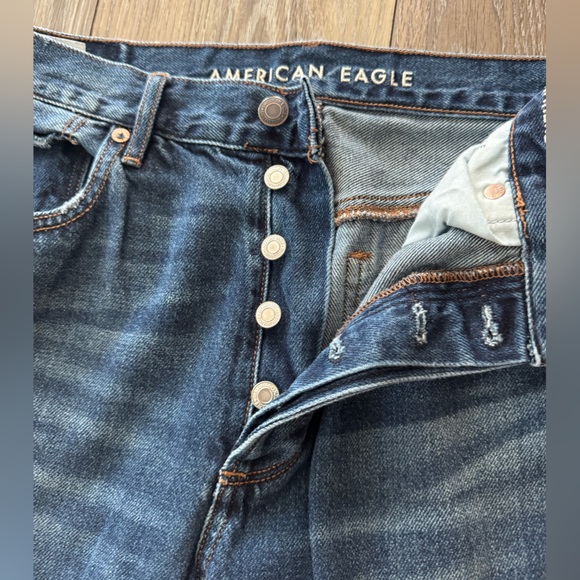 American Eagle Outfitters Dark Blue Slim Jeans Size 6 - Picture 2 of 4